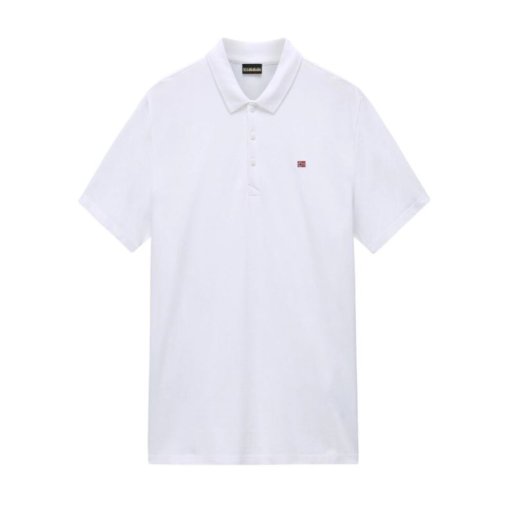 Napapijri Mens Regular Polo Shirt / Bright White
